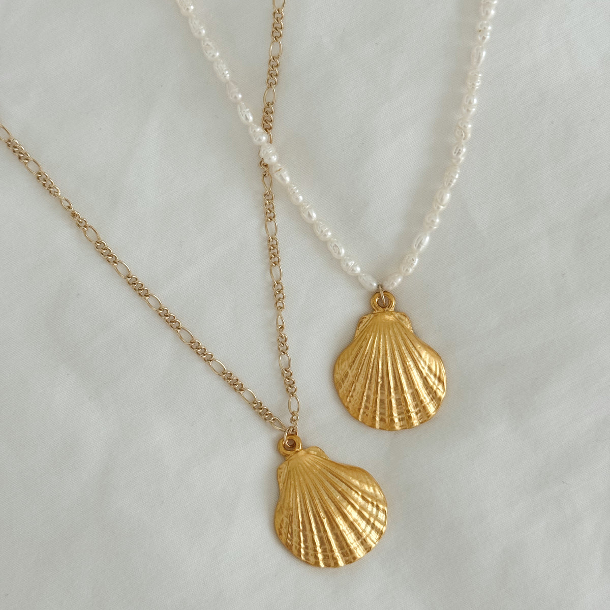 GOLD SHELL NECKLACE – ALV Jewels1