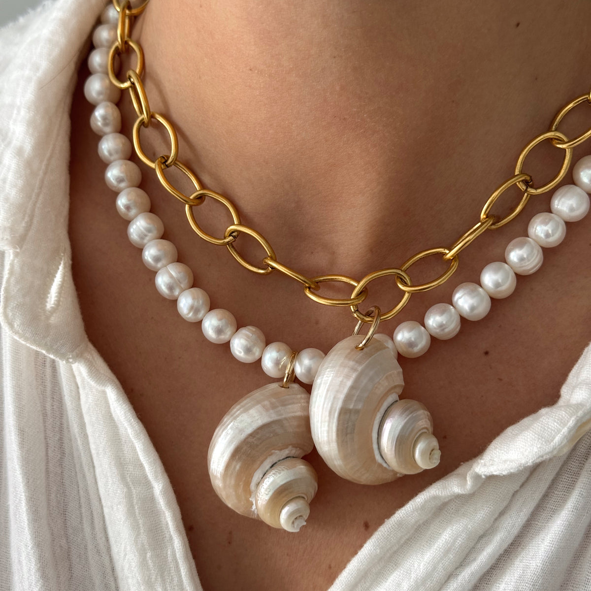 TURBO SHELL NECKLACE CHAIN