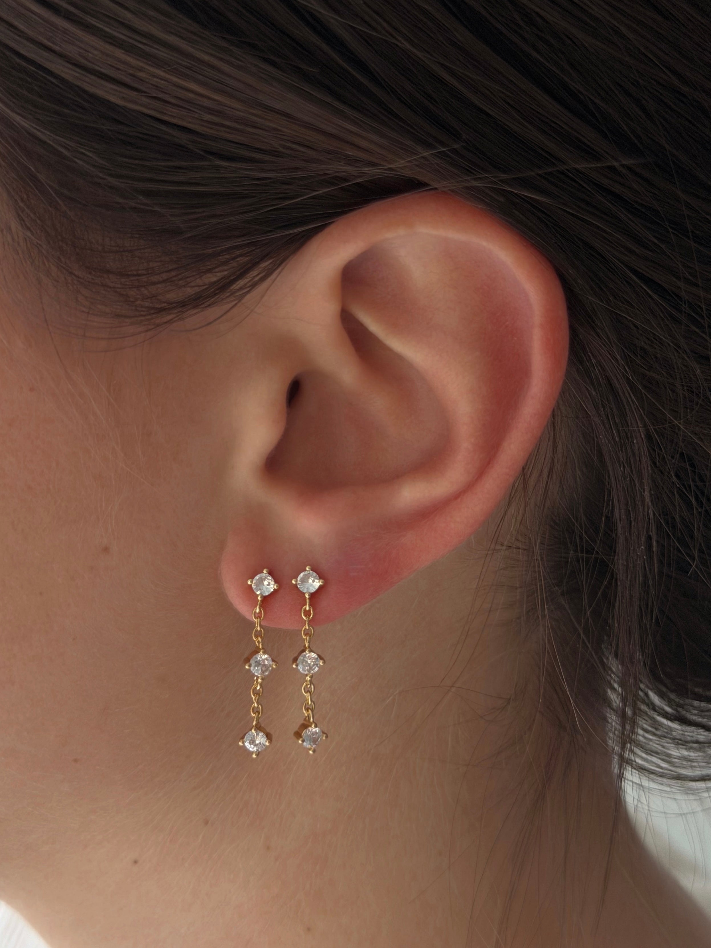 SPARKLE TRIO STUDS