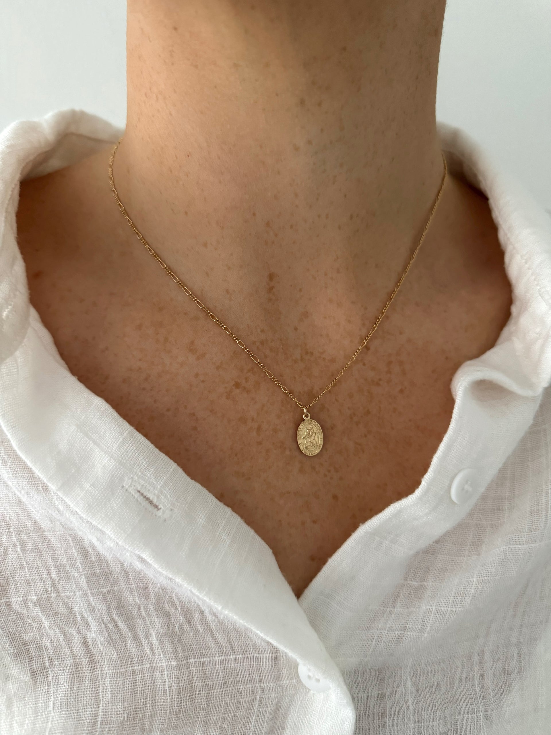 OVAL COIN NECKLACE – ALV Jewels