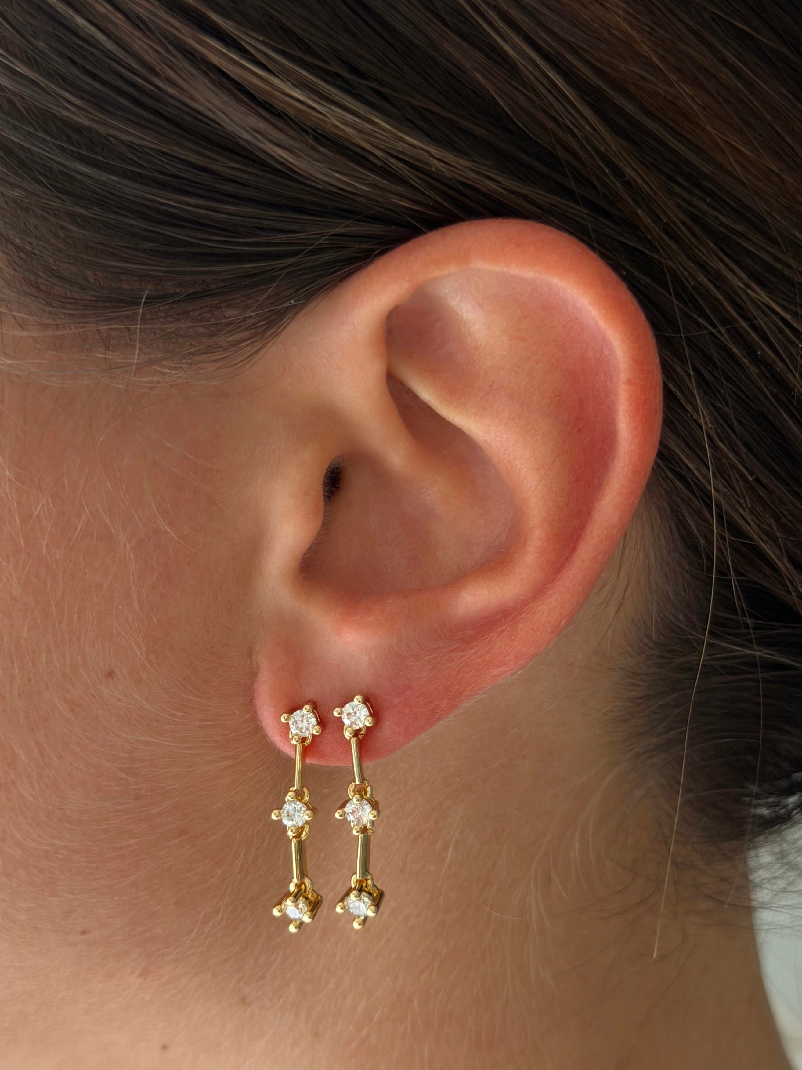 SPARKLE TRIO STUDS