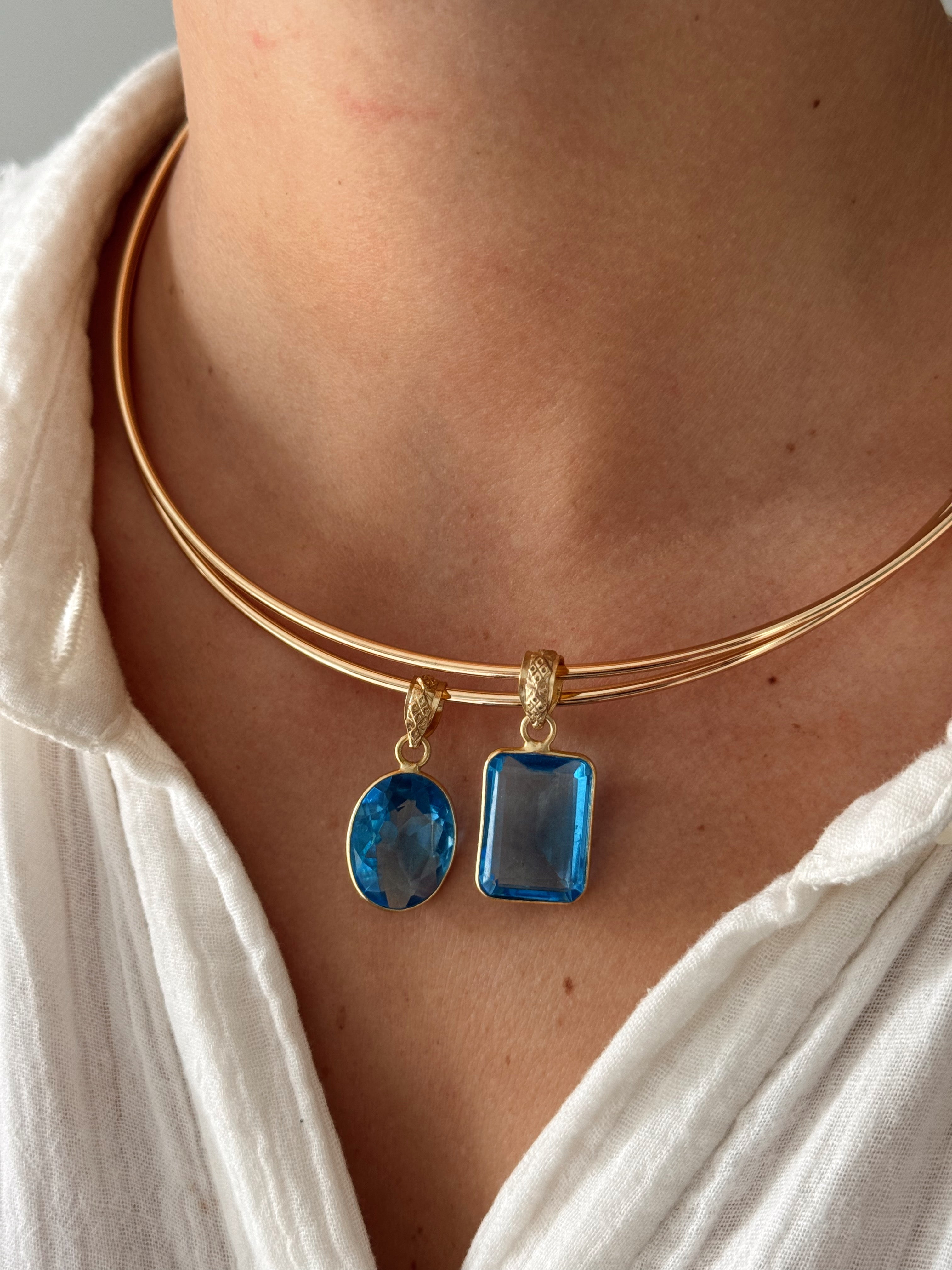 BLUE GEM COLLAR