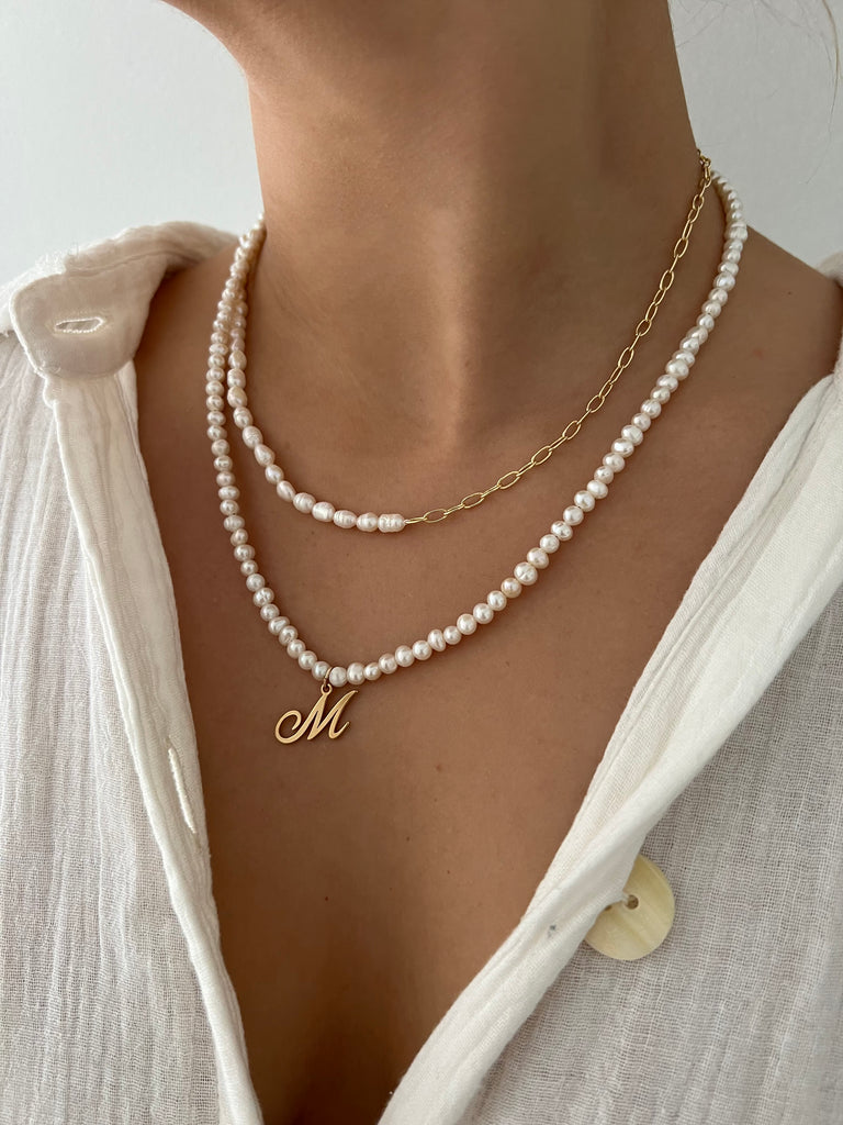 LINK & PEARL NECKLACE – ALV Jewels