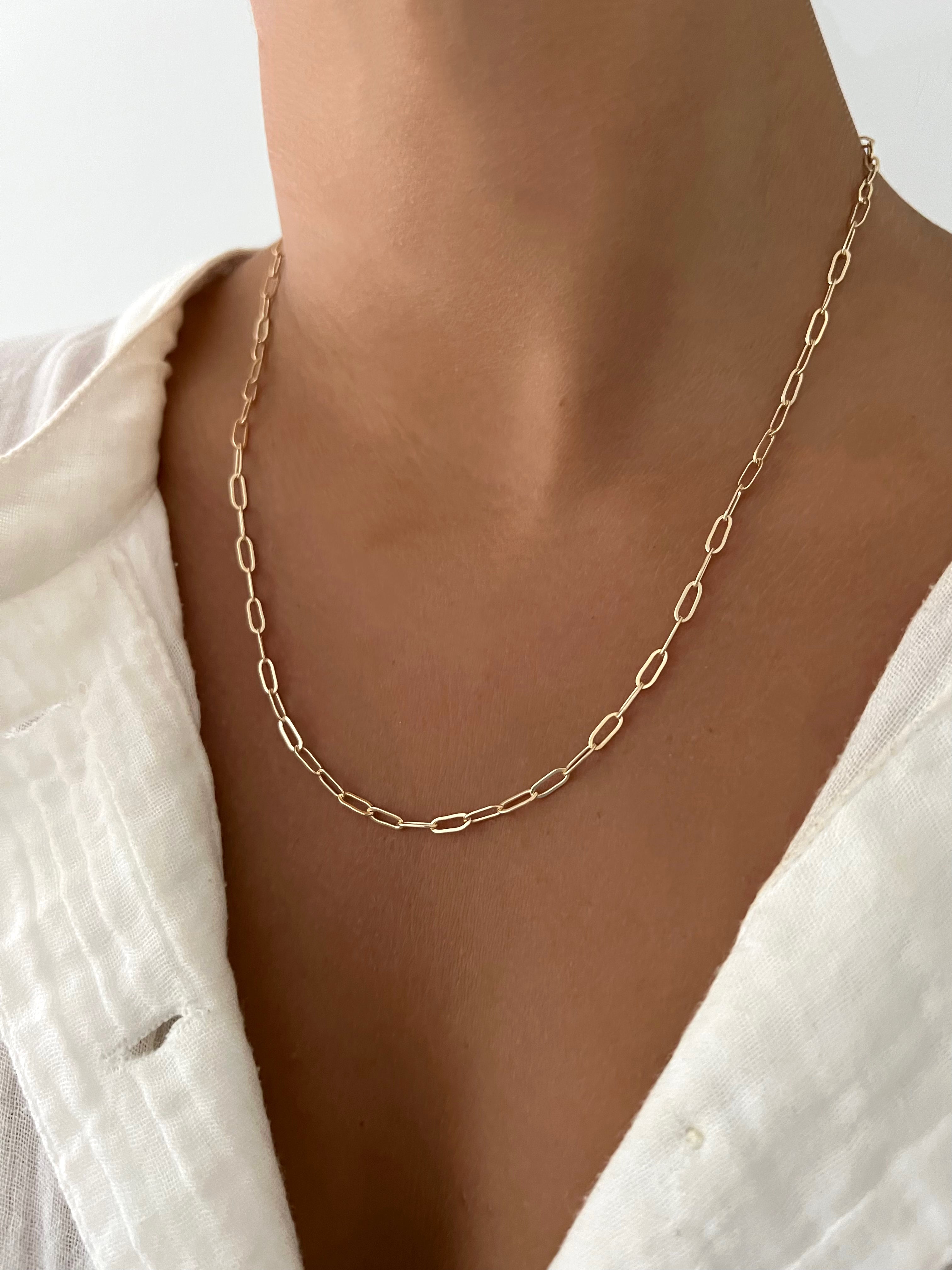 GOLD LINK NECKLACE – ALV Jewels - Main Image