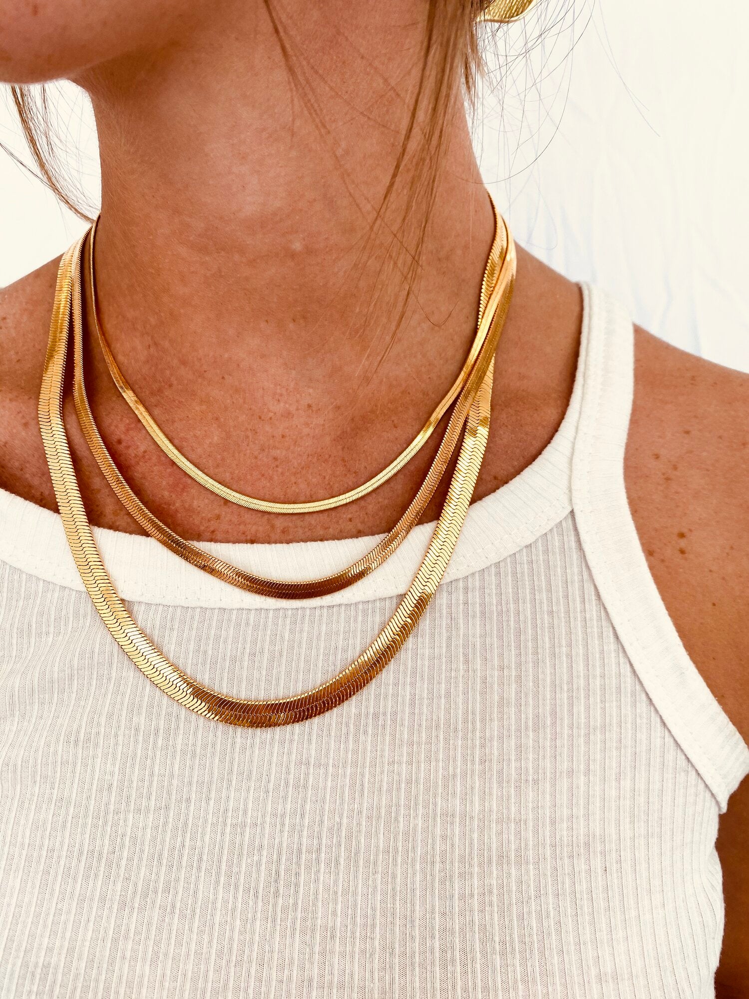 Snake Chain Necklace - Thin
